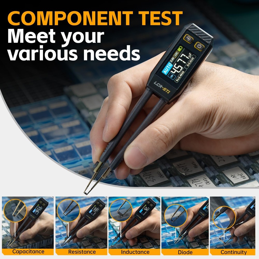 Mini Electronic Component Tester SMD ESR Capacitance Inductance Multimeter