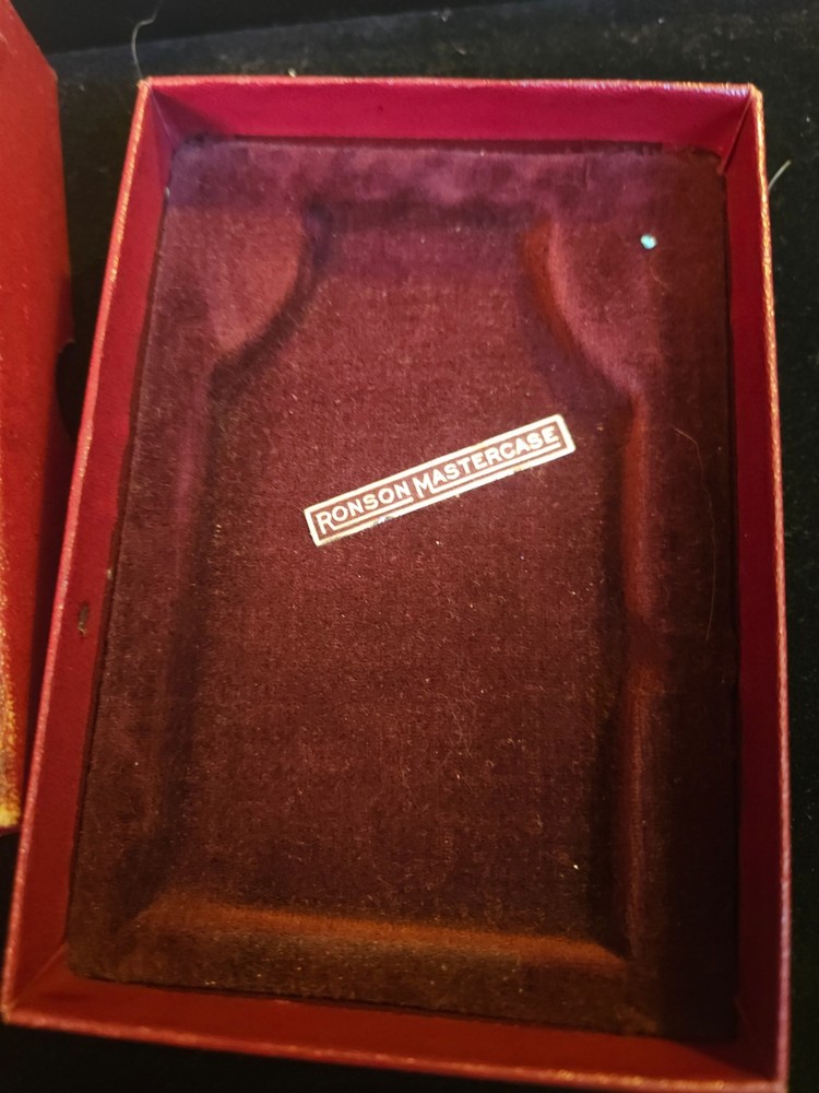 Vintage Ronson Mastercase Lighter & Cigarette Case – Chrome Art Deco Design WOW