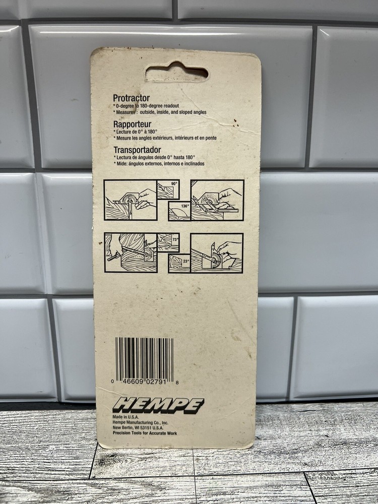 Hempe Protractor Angle Finder