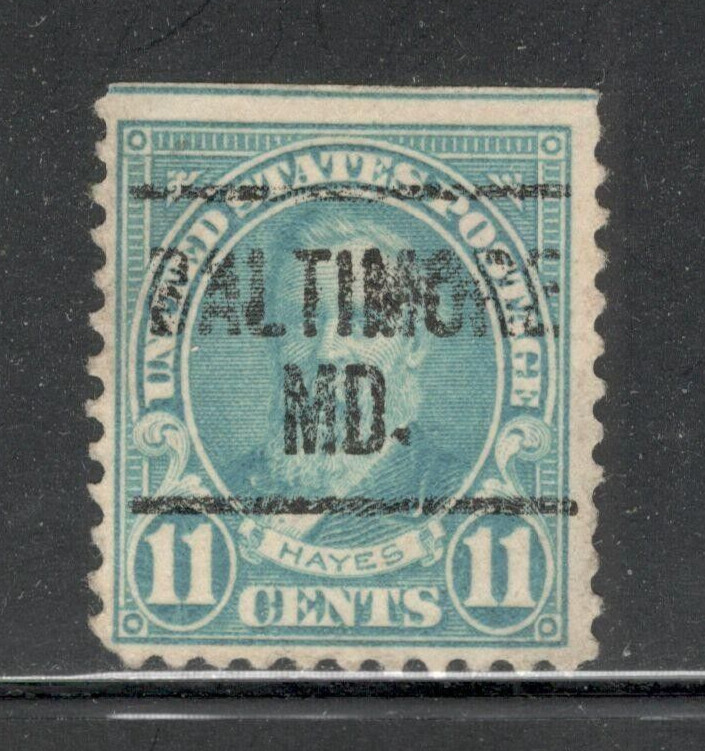 Sc # 563 ~ 11 cent Hayes Issue, Precancel, BALTIMORE MD. (a)
