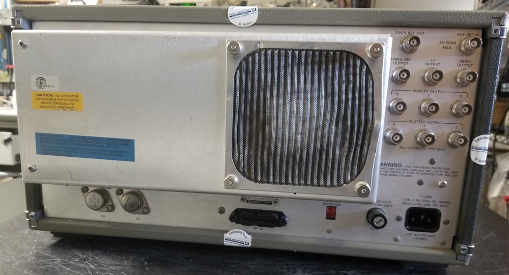 HP3585A Spectrum Analyzer WORKING INSTRUMENT with Cal errors. Var. Sweep source