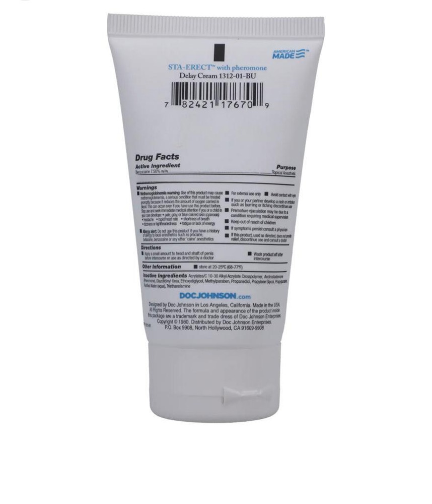 Doc Johnson Endurance Delay Spray OR Delay Cream Bottle🍯