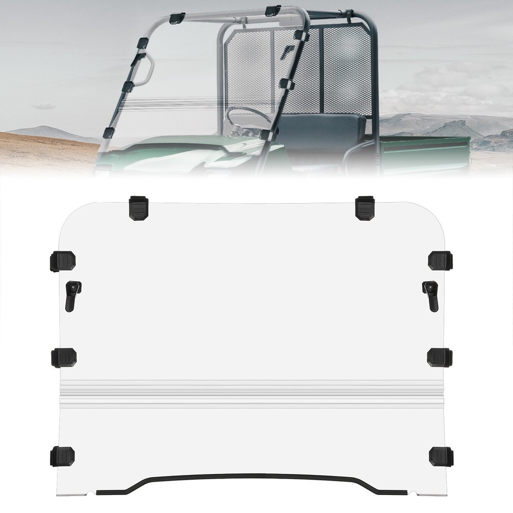 For Kawasaki Mule 3010 2003-2009 Front Folding Windshield Fold Up Window Clear