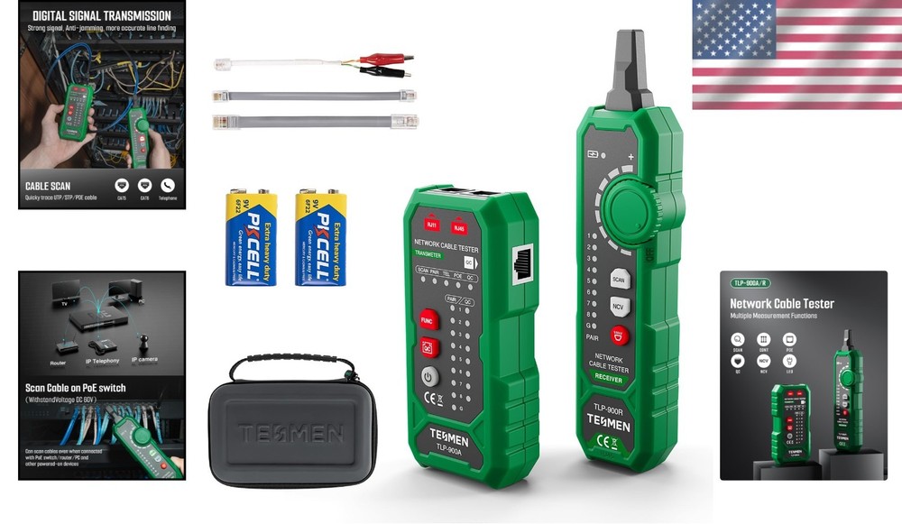 Multi-function Cable Tracer Ethernet Telephone-