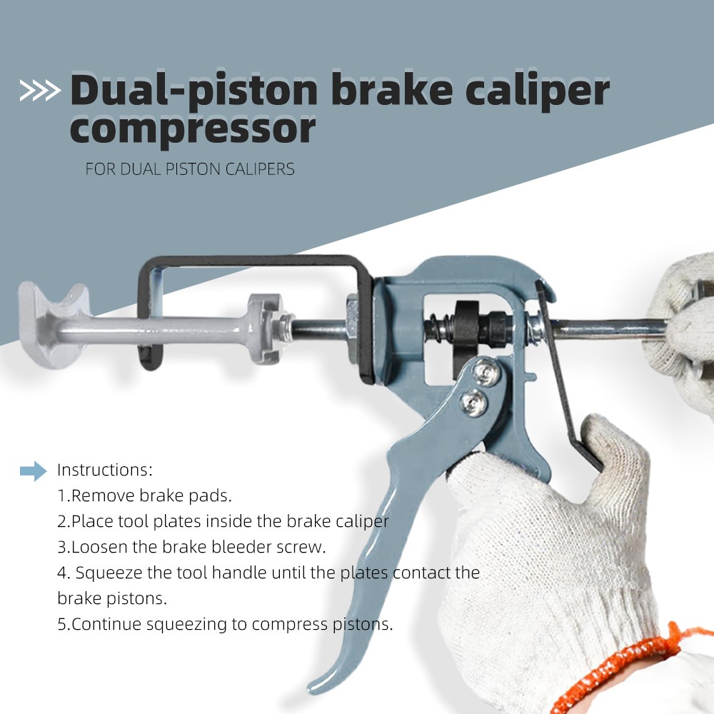 25750 Dual Caliper Piston Compressor Tool Brake Caliper Compressor Spreader NEW