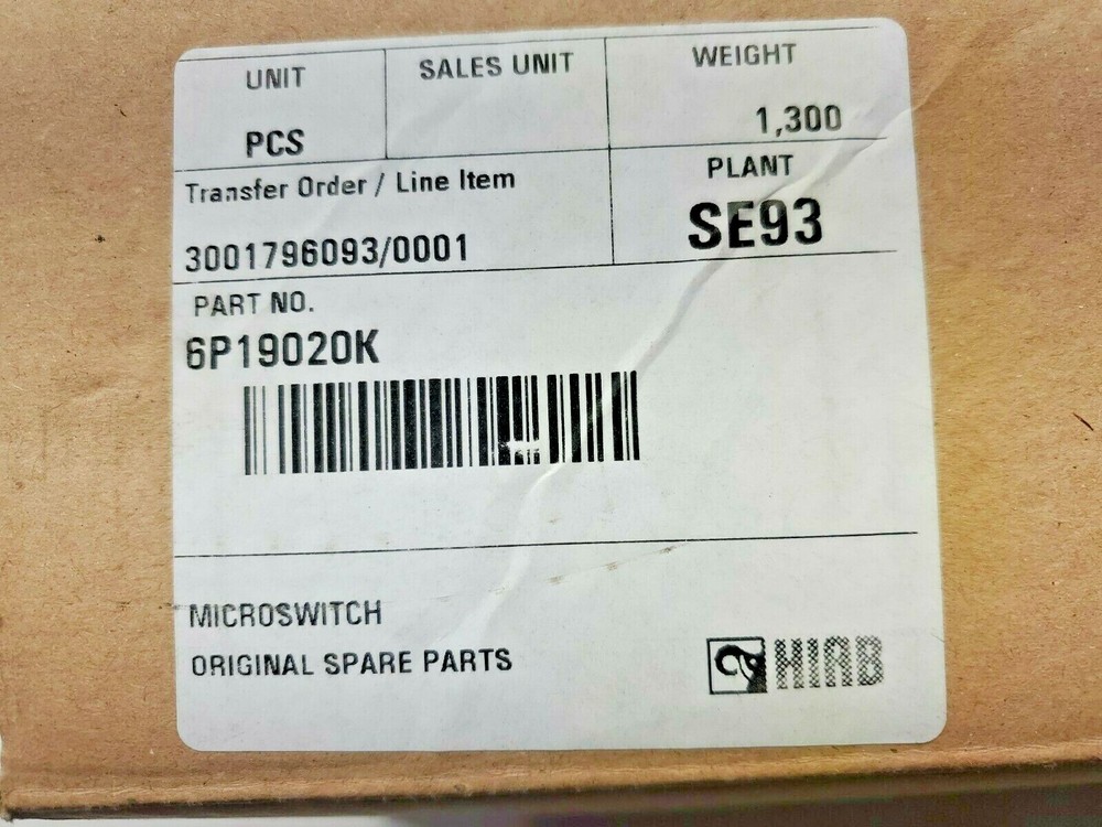 HIAB 6P19020K: MICROSWITCH