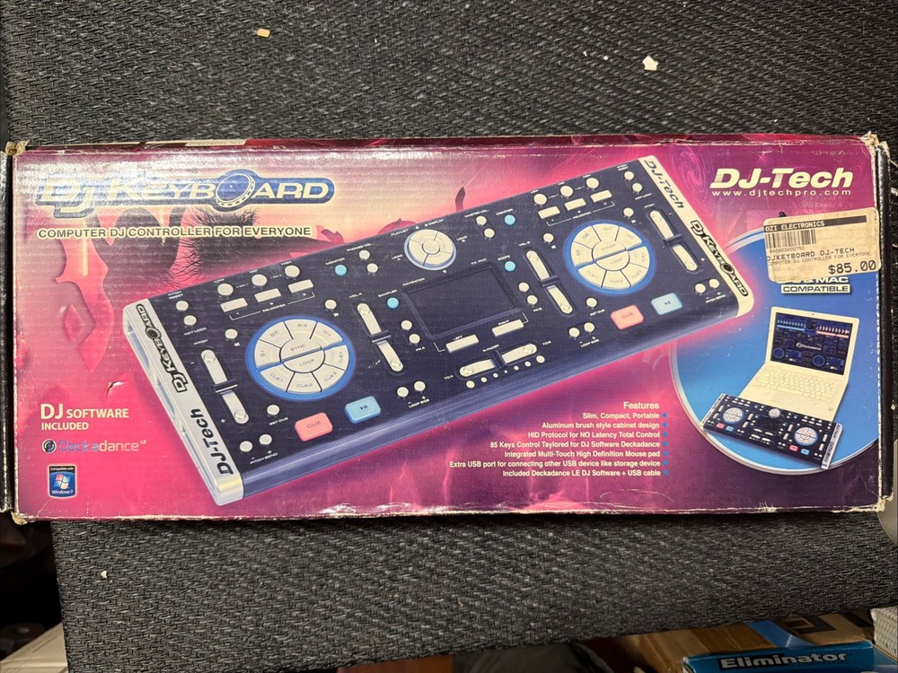 DJ-Tech DJ Keyboard USB DJ Controller Deckadance Mixing Board