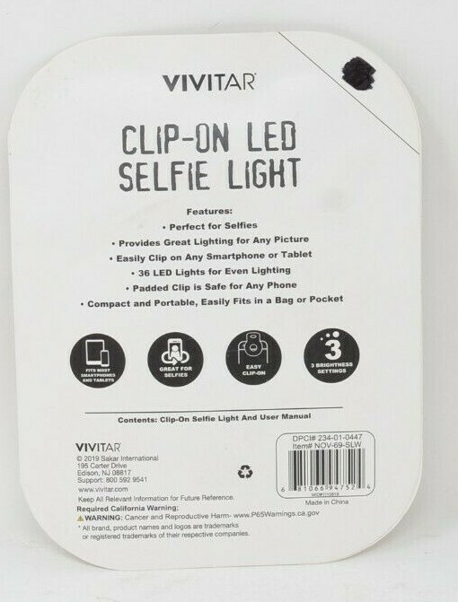 Vivitsar Clip-On LED Selfie Light