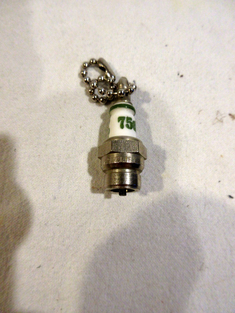 AC Spark Plug 75th Anniversary Keychain