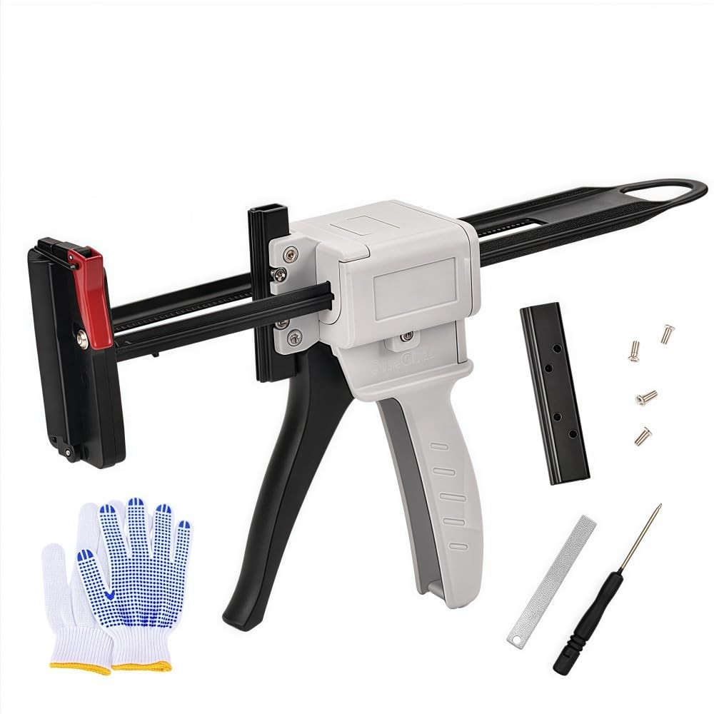Toothpaste Tube Glue Gun, Squeezing Machine Dispenser White