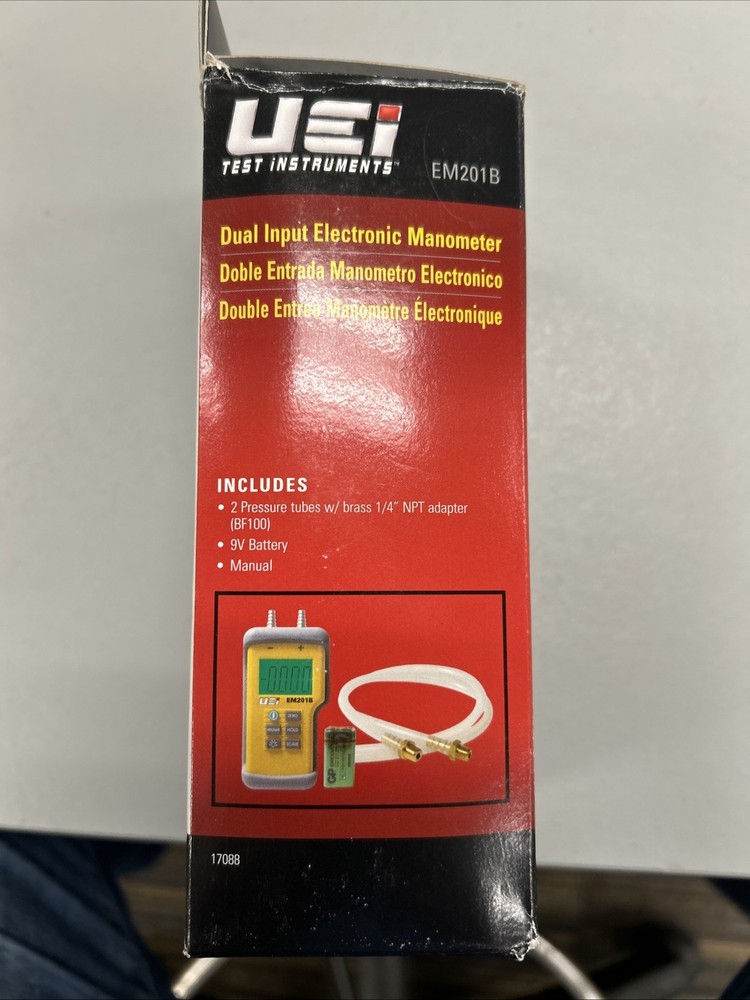 UEi Test Instruments EM201B Dual Input Differential Manometer