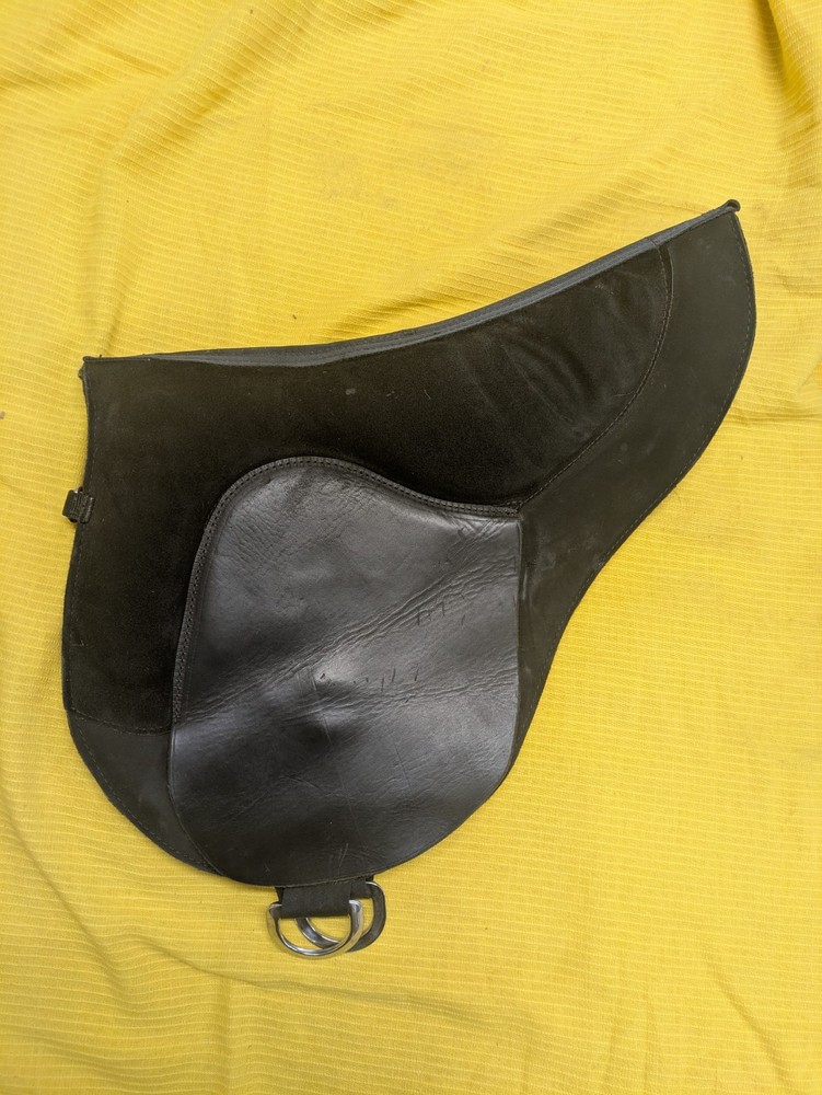 Trail Master Bareback Pad Black Leather & Suede w/ Stirrup Package