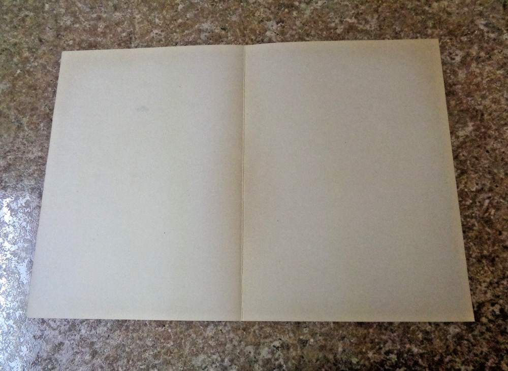 Schlitz Beer Menu Cover