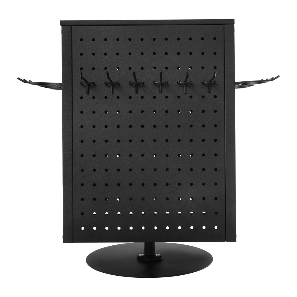 Pegboard Rotating Display Stand, 4 Sided Spinning Peg Board Display
