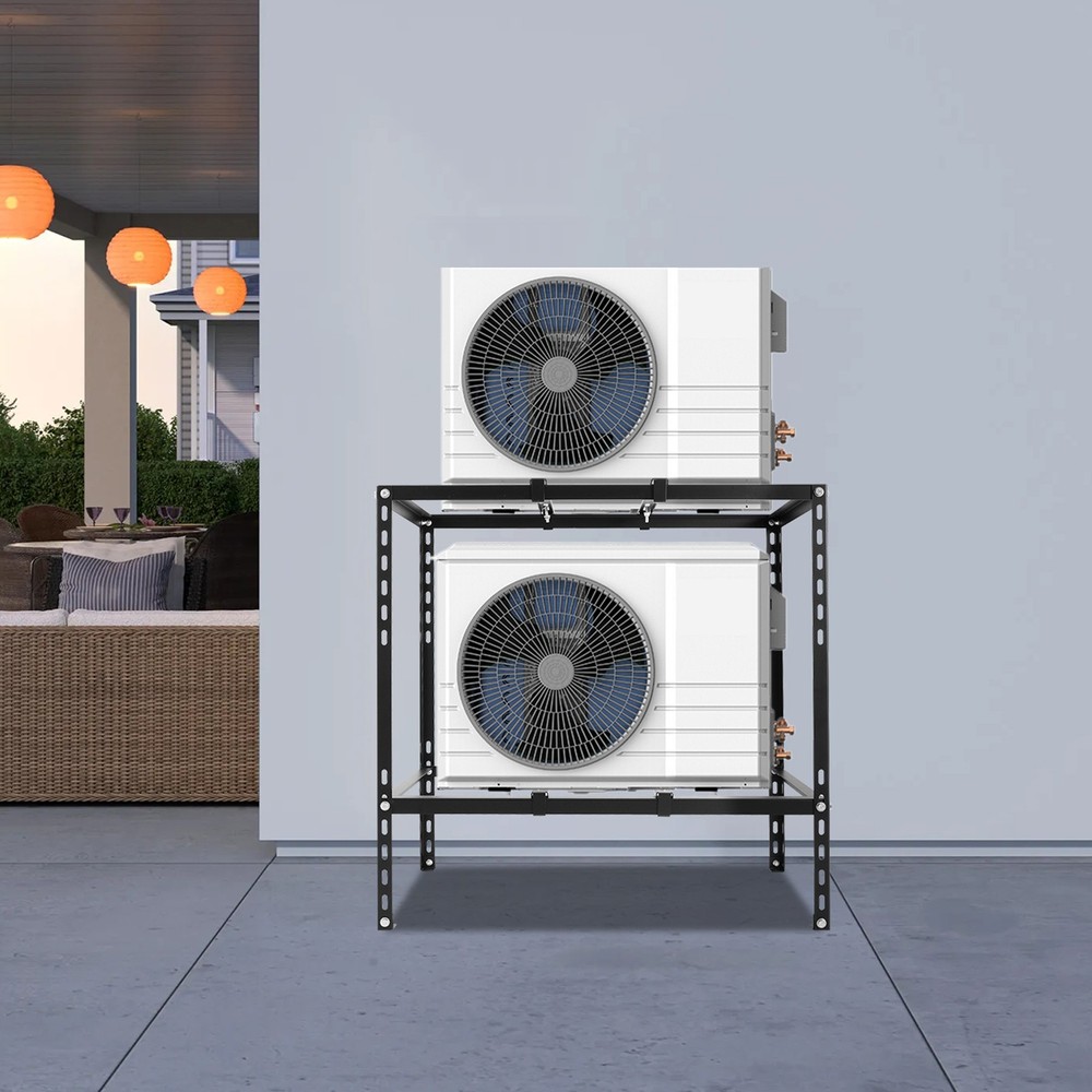 Air Conditioner Unit Support Bracket Black Stand Bracket Split Ground Bracket