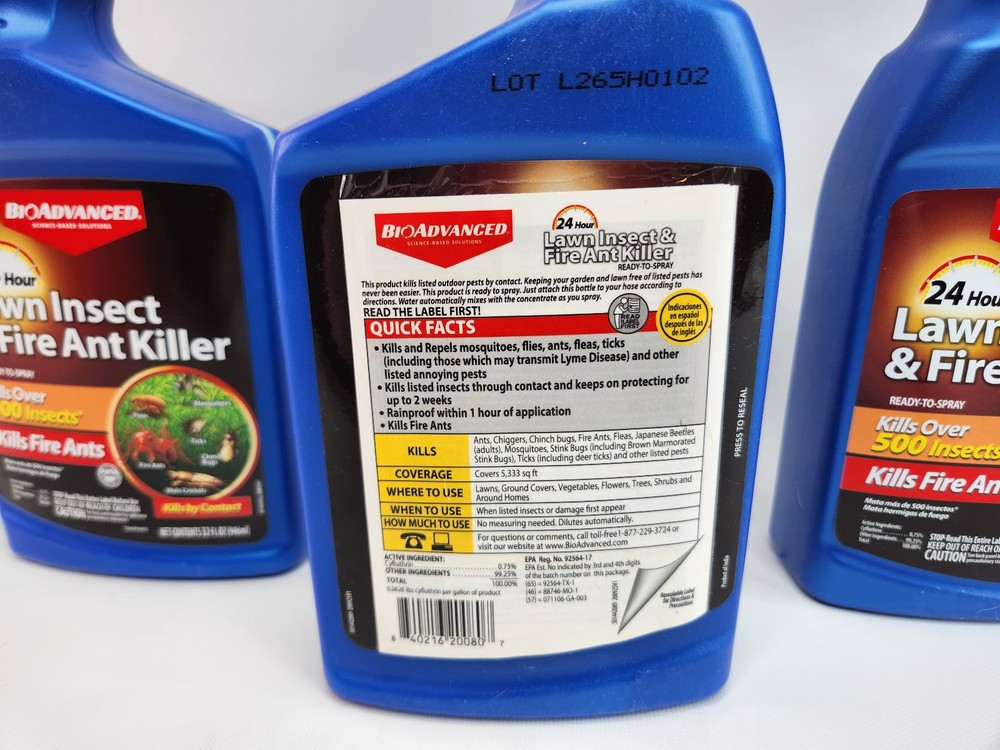 5 Pack Bioadvanced Lawn Inspect & Fire Ant Killer 32oz - Spray Ready 24 Hour