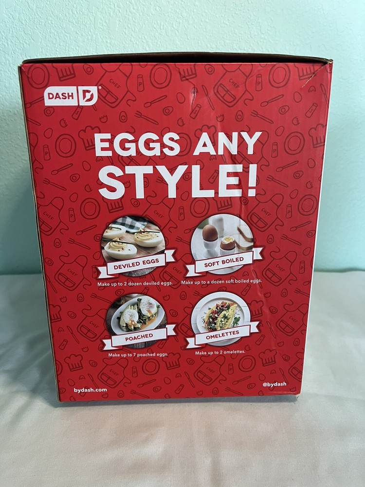 DASH Deluxe Rapid Egg Cooker for Hard Boiled, Poached, Scrambled Eggs, Omelets