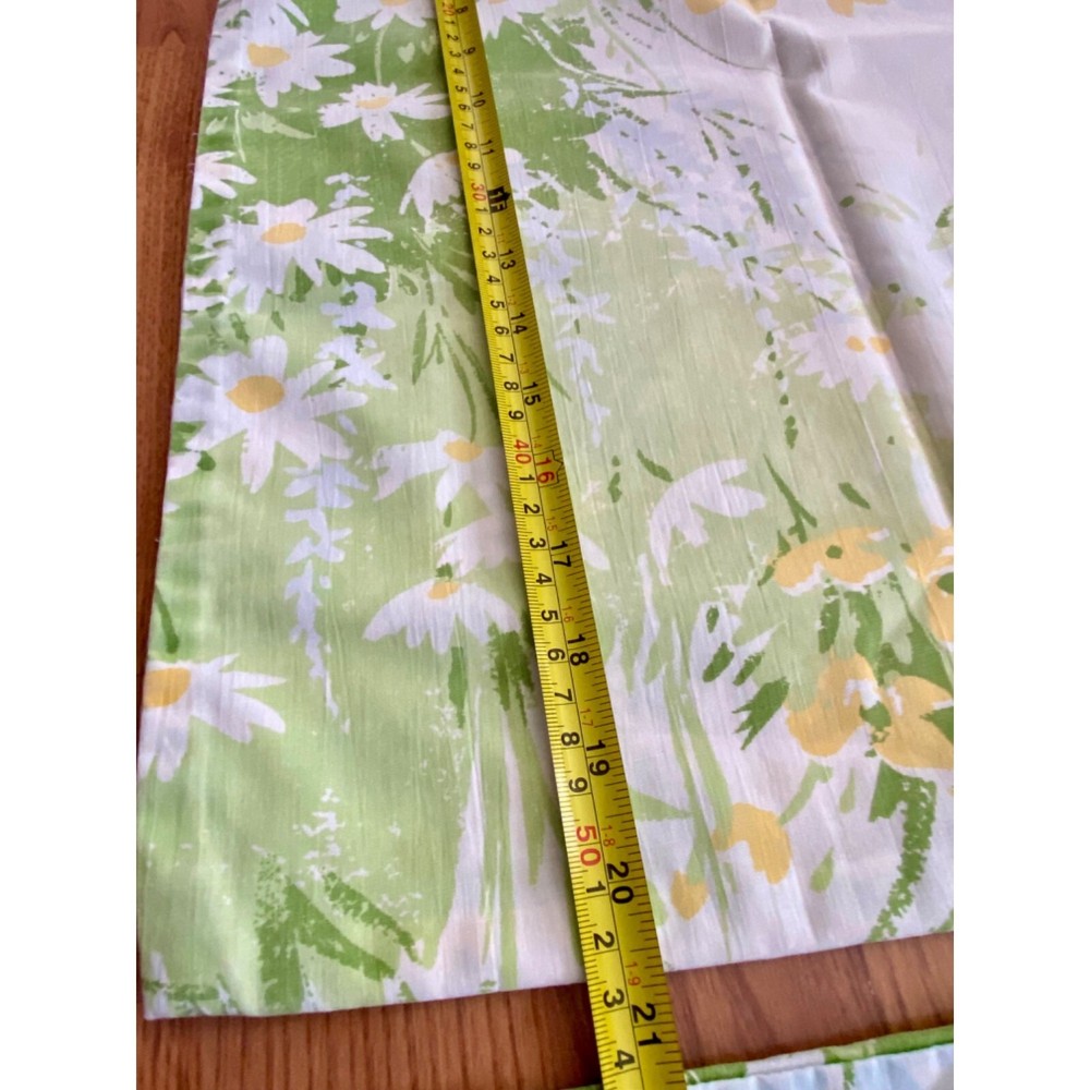 Daisy Pattern Bed Bedroom Spread & 2 Pillow Case Set Flower Handmade READ