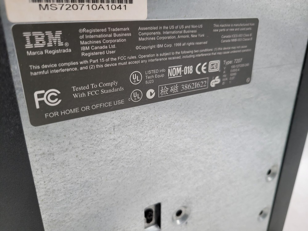 IBM 4/8GB SLR5 QIC-4GB-DC Drive / Missing front Panel