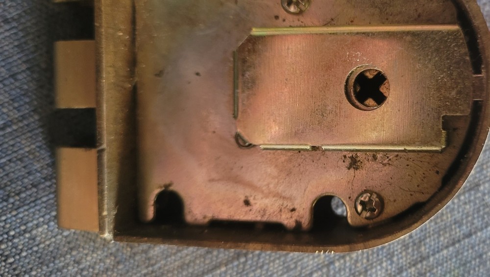 Surface Mount Deadlock Jimmy Resistant Brass Lock Works