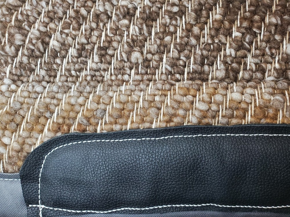 Alpaca Saddle Pad - with Genuine Leather Accents
