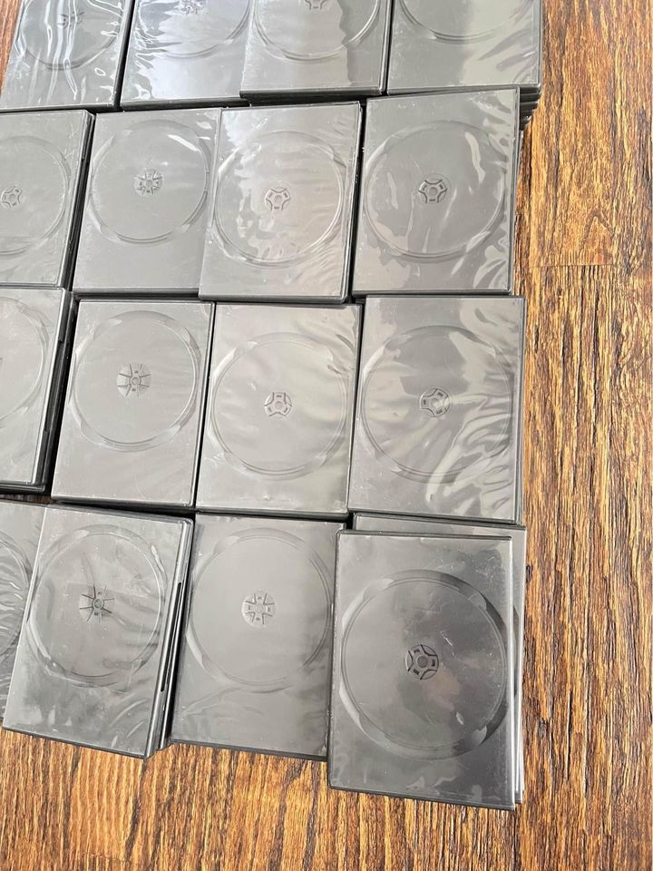 Empty Black DVD Cases - Each case holds 2 dvd