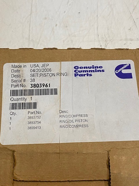 Cummins Piston Ring Set 3803961