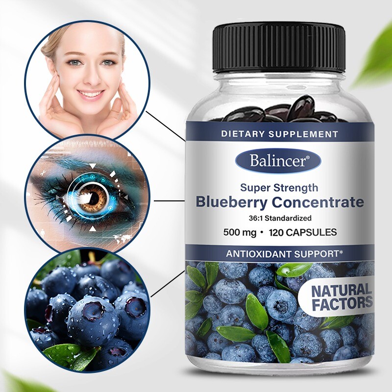 120 Capsule Extra Strong Blueberry Concentrate 36:1 enhances Visual Function