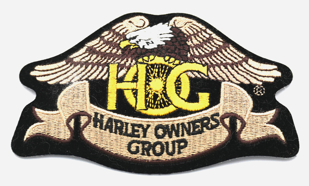 Harley Owners Group Embroidered Patch W/Eagle Harley  Davidson  Motorcycle