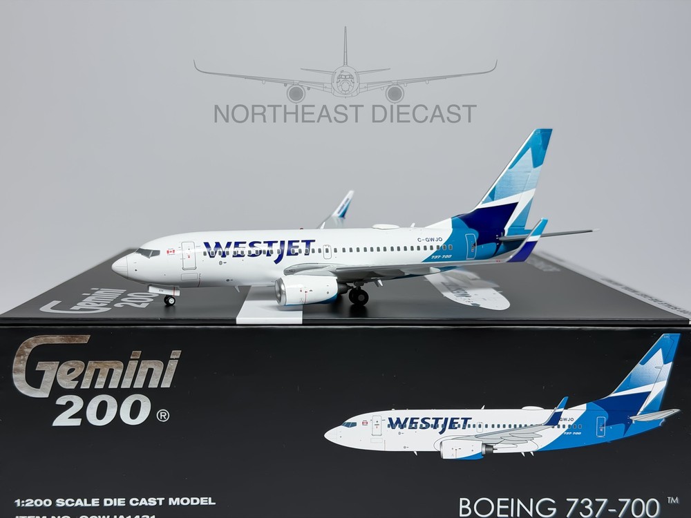 Gemini Jets WestJet Boeing 737-700 1:200 Scale