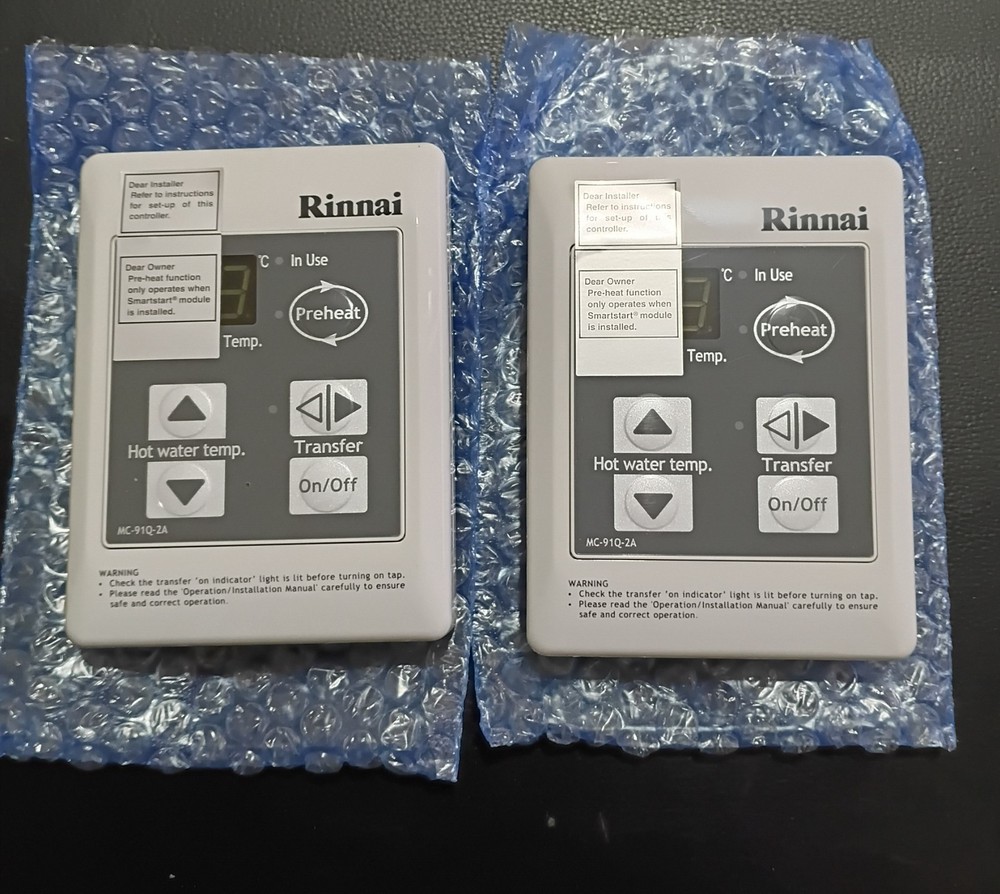 Rinnai MC91Q2A (Universal Controller) Remote Control x 2 Brand New