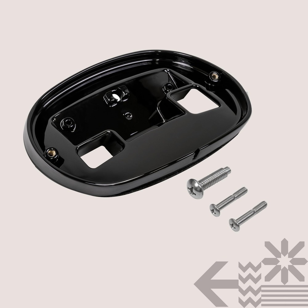 TRUE MODS Black HD Harley Davidson Tail Light Base Plate Replacement Part# 68...