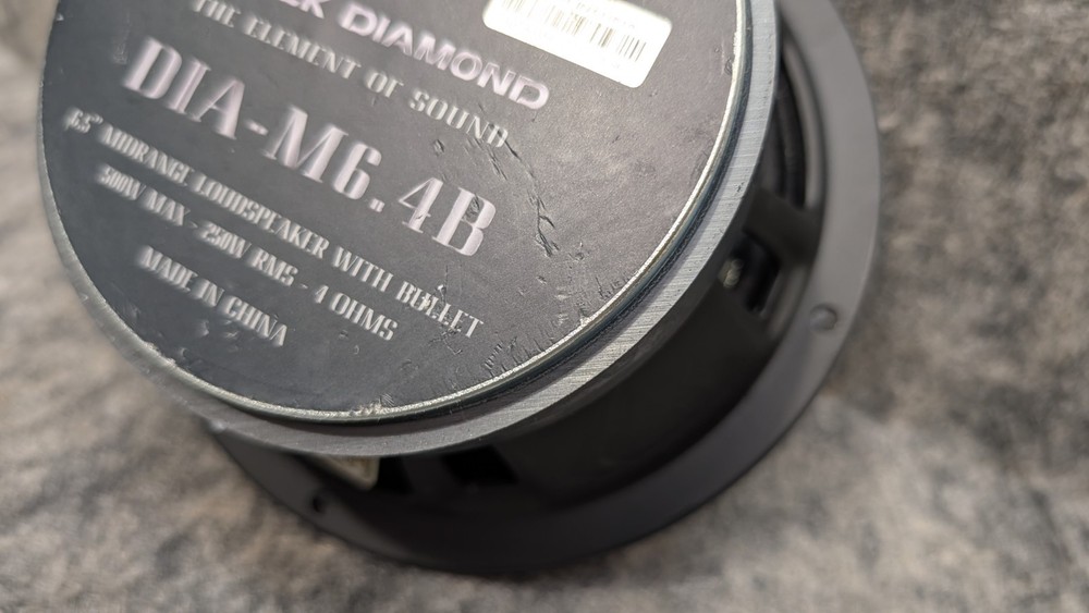 6.5" Midrange Speaker with Bullet - Black Diamond Bundle 🔥Open Box🔥