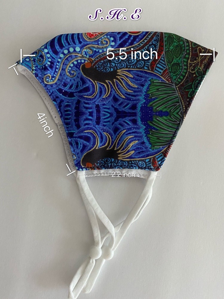 3PCS 3 Layers Face Cloth Mask Reusable Washable Adjustable With 3pc PM2.5 Filter