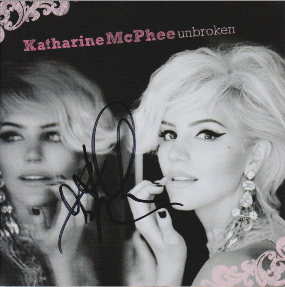 Katharine McPhee signed Unbroken cd