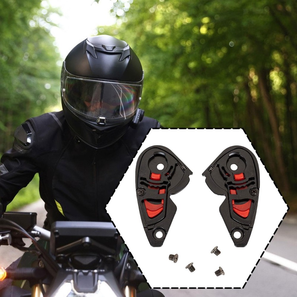 2 Pieces Helmet Visor Base Accessory Replace Parts Simple Installation