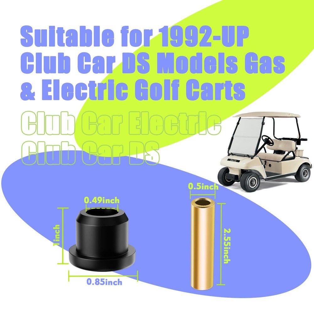 Panglong Club Car DS Polyurethane Bushing and Kit-Black