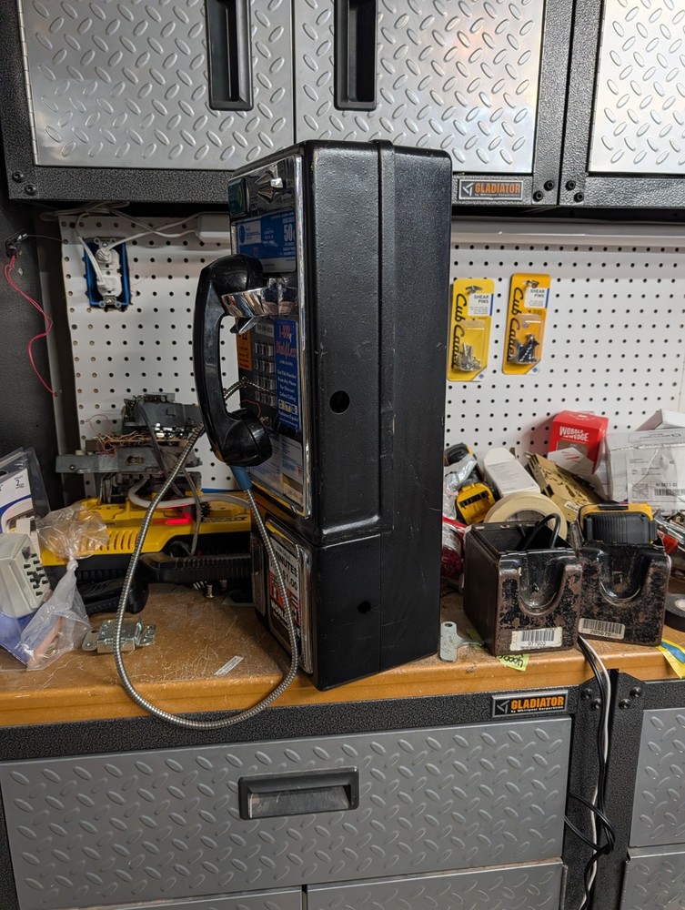 COMPLETE WORKING REAL PAYPHONE CONVERTED TO REGULAR PHONE!! READ!!