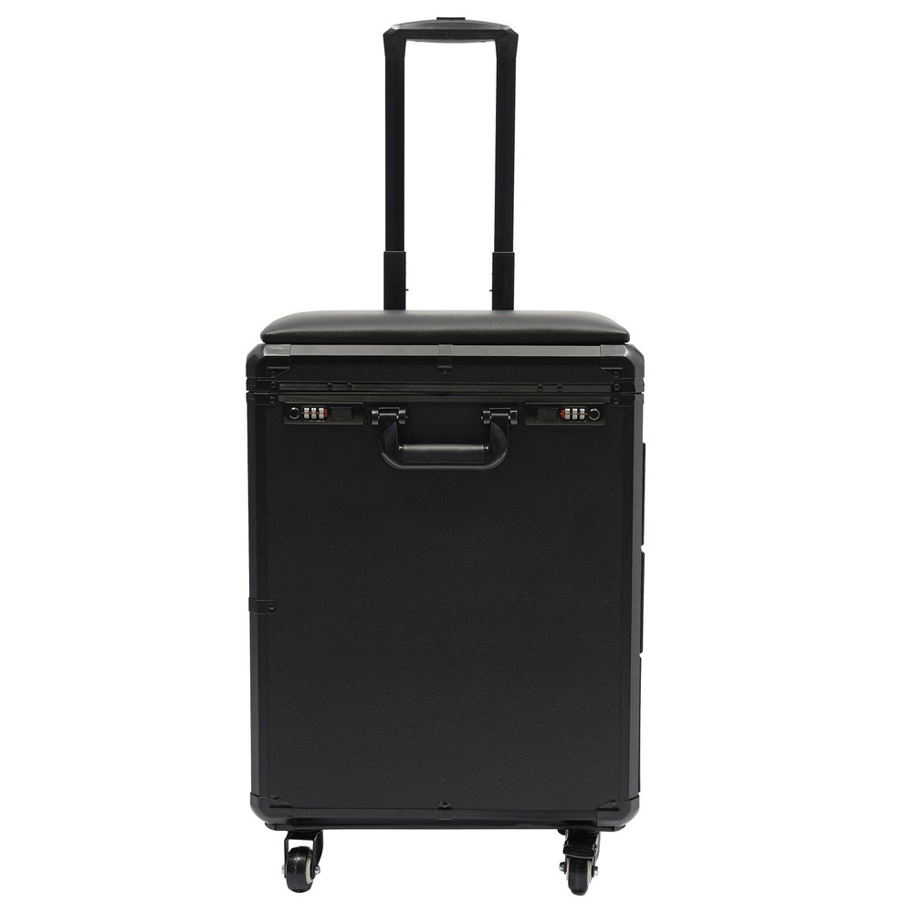 Rolling Makeup Case, Makeup Case with 4 Universal Wheels, Makeup Case with Lock