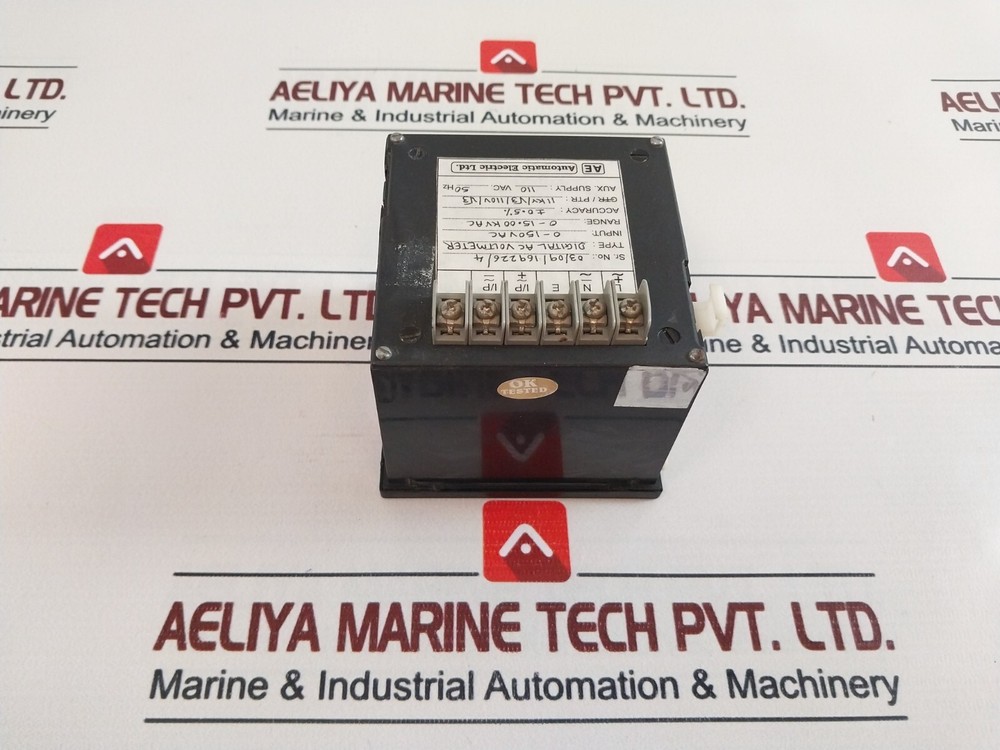 Automatic Electric Digital AC Voltmeter 0-150 VAC