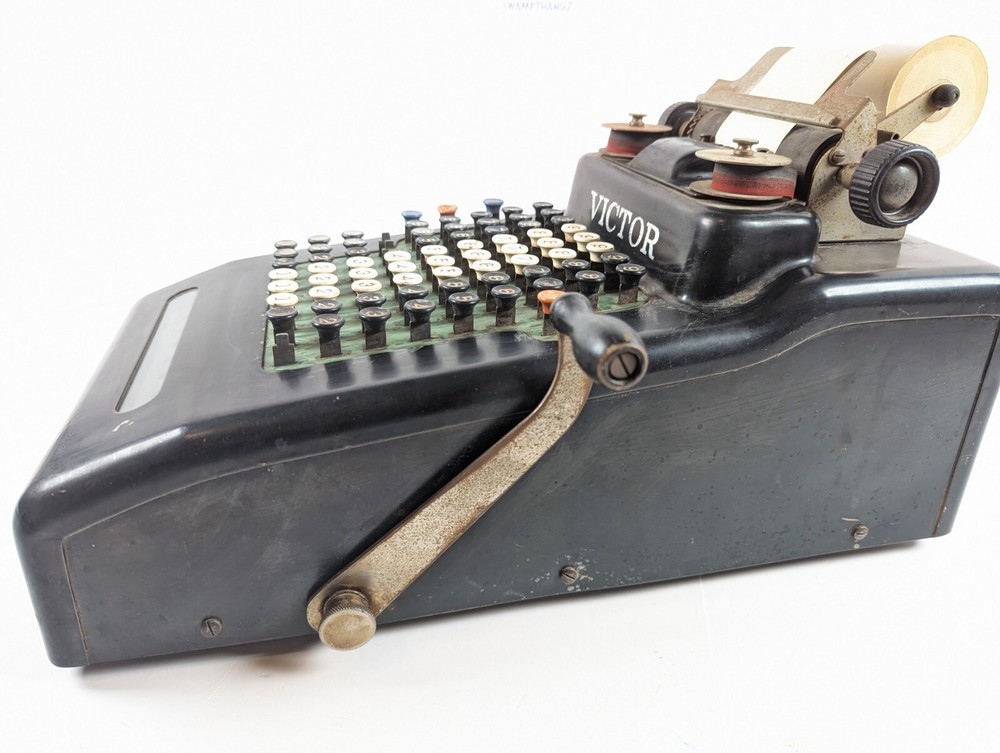 Antique VICTOR Adding Machine Vintage 1920's Era