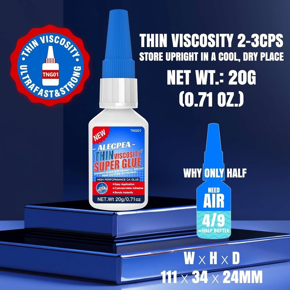 20g Thin CA Glue Fast Cure for Hobbies, Wood, Models & Precision Work