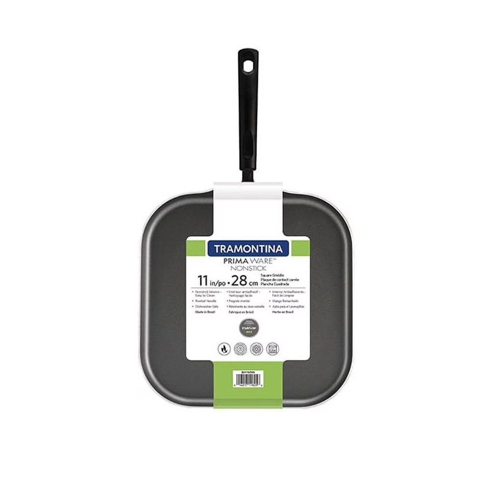 PrimaWare 11" Non-Stick Steel Gray Square Griddle