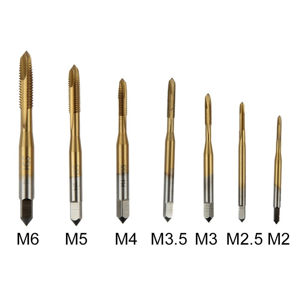 Thread Taps Hand Tool HSS High Temperature M2-M6 Machine Screw Tapping