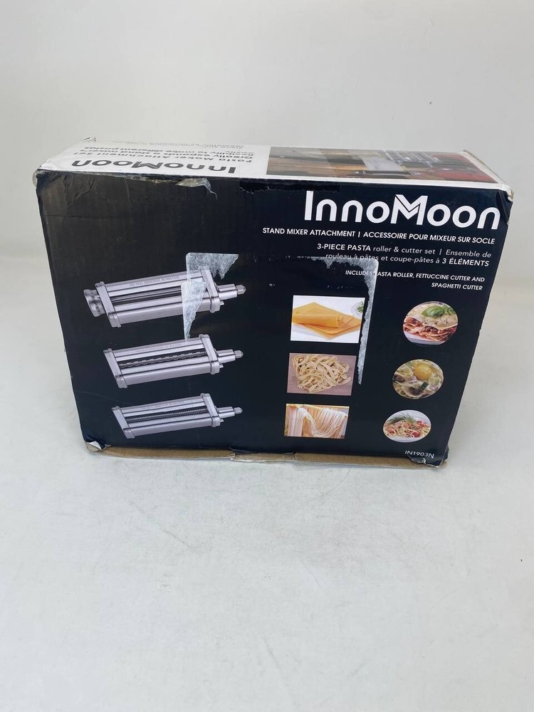 Kitchen 3-Piece Pasta Roller and Cutter Set for KitchenAid Stand Innomoon Used