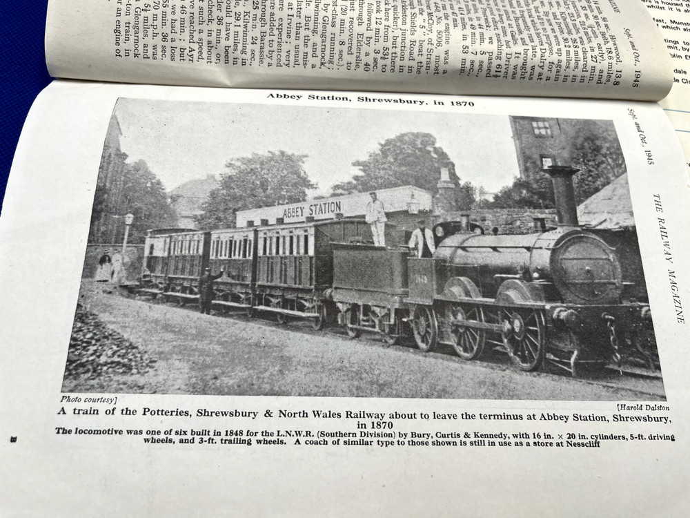 Two vintage railway magazines.