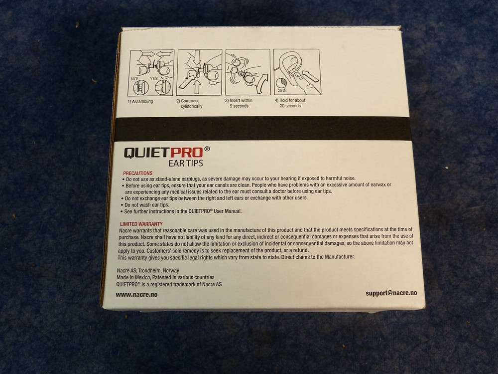 Nacre QuietPro Ear Tips XL 200 Pairs (M29)