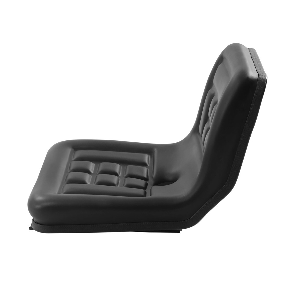 Black Universal Compact High Back Lawn Tractor Seat with Mounting Bolt Patterns