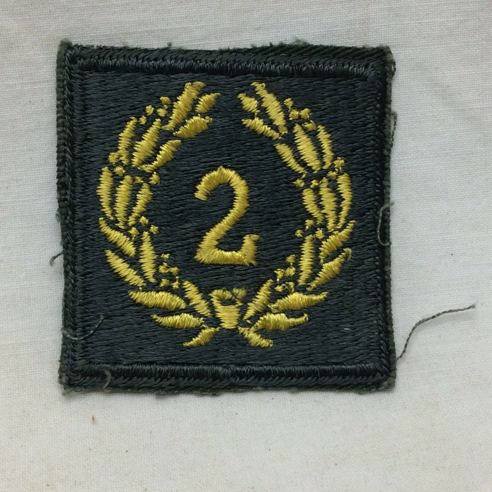 Vintage Military Patch Meritorious Unit Second Award White Back Variant