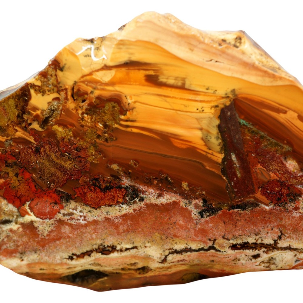 Rim Jasper Slab - Classic Pattern with Moss Agate